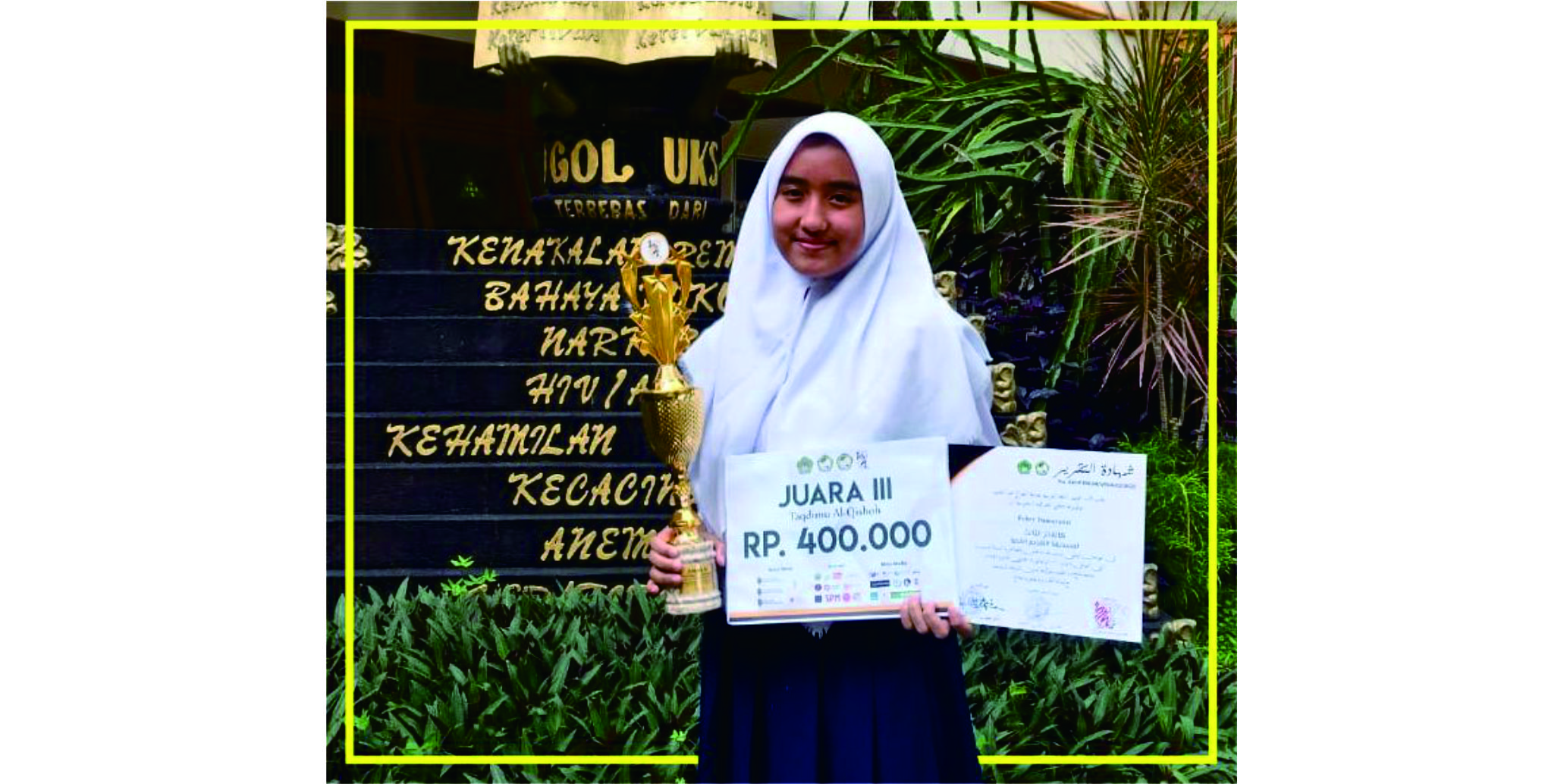 Siswi MTsN 1 Kota Malang Raih Juara III Nasional Taqdimu al-Qisshoh