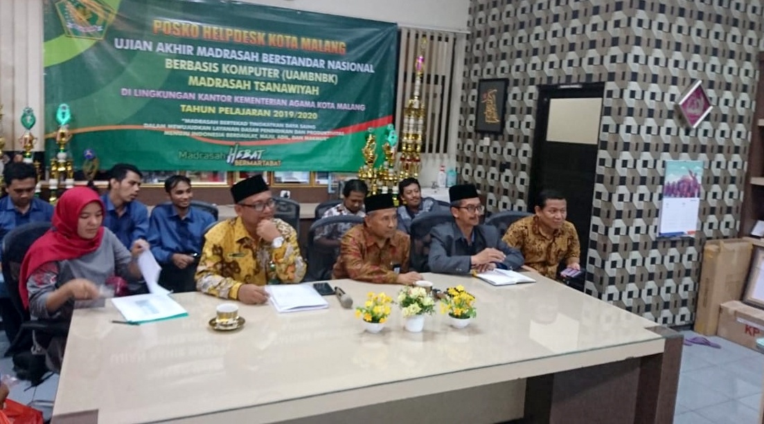 Telewicara Dengan Kakanwil, MTs Kota Malang Siap Laksanakan UAMBN-BK