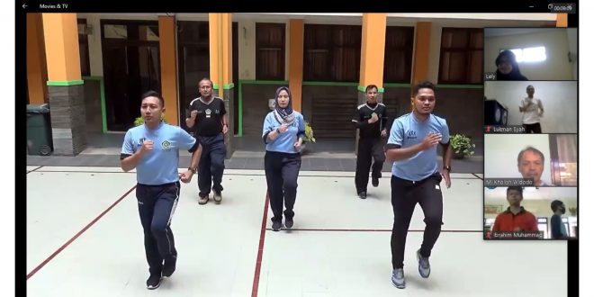 Senam Pagi Bersama, Wujudkan Madrasah Sehat dan Berprestasi