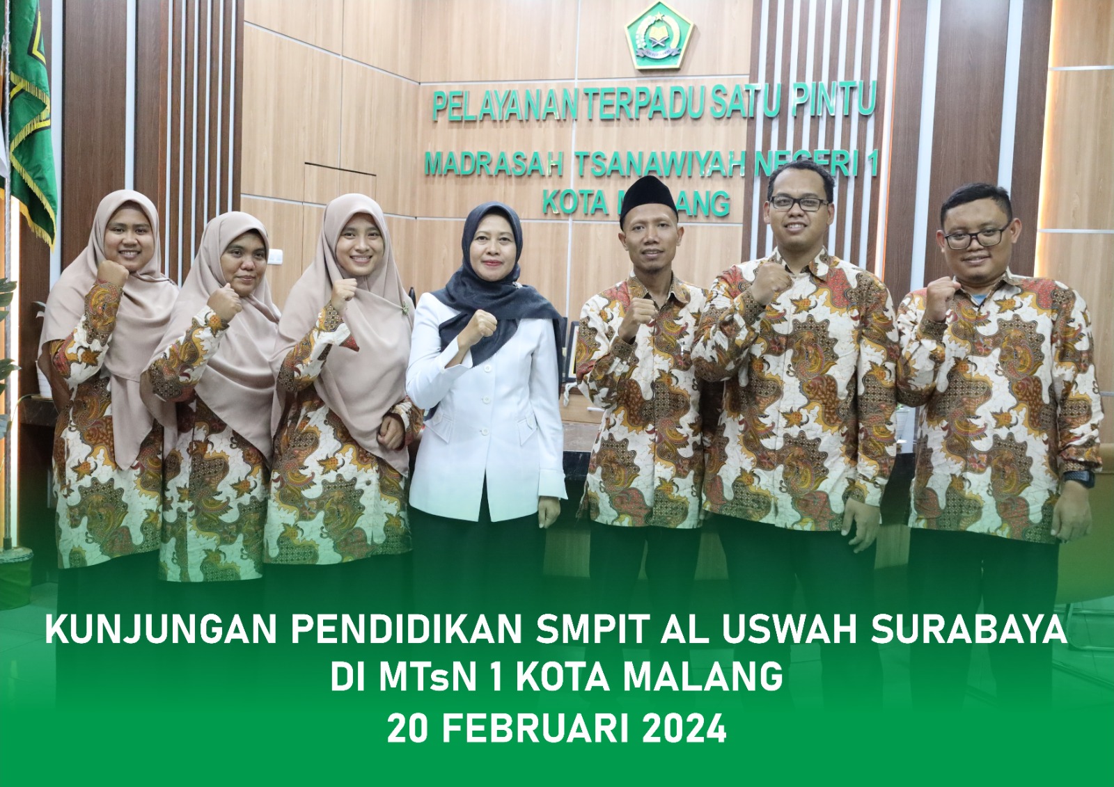 Penasaran Digitalisasi Madrasah, SMPIT Al Uswah Surabaya Kunjungi MTSN 1 Kota Malang