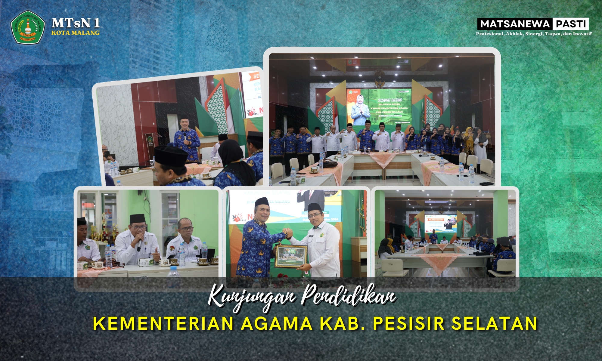 Kunjungan Pendidikan Kemenag Pesisir Selatan ke MTsN 1 Kota Malang