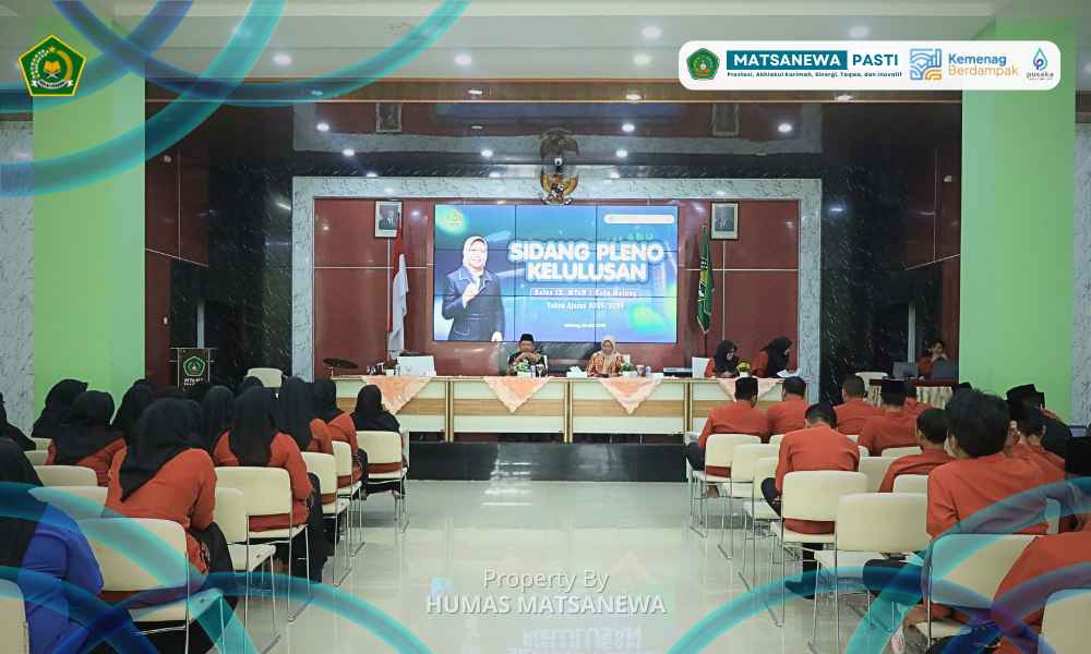 Sidang Pleno Kelulusan MTsN 1 Kota Malang Diwarnai Capaian Nilai Sempurna