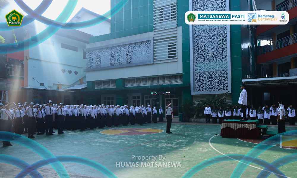 Semangat Murid Kelas 9 MTsN 1 Kota Malang Tetap Membara dalam Upacara Bendera Pasca-Ujian