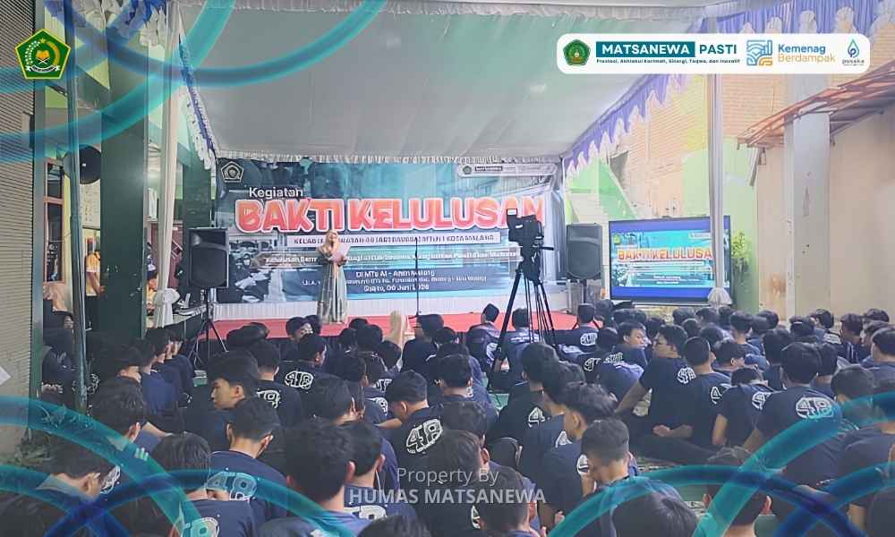 Wujud Syukur dan Kepedulian, 371 Murid MTsN 1 Kota Malang Gelar Bakti Kelulusan di MTs Al Amin