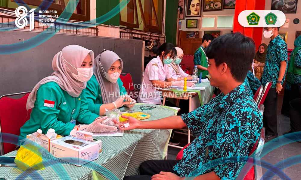 Wujudkan Generasi Sehat dan Berprestasi, MTsN 1 Kota Malang Gelar Skrining Kesehatan Kelas 7–9