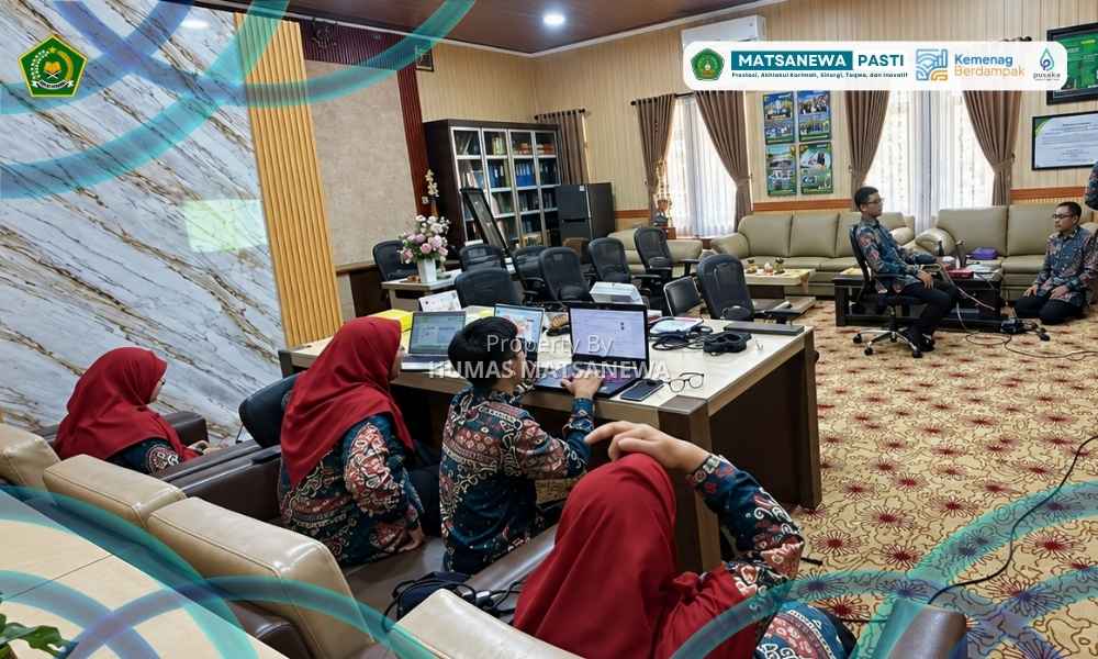 Pacu Pelayanan Berkualitas, Tim ZI MTsN 1 Kota Malang Ikuti Evaluasi Pembangunan ZI Kanwil Kemenag Jatim