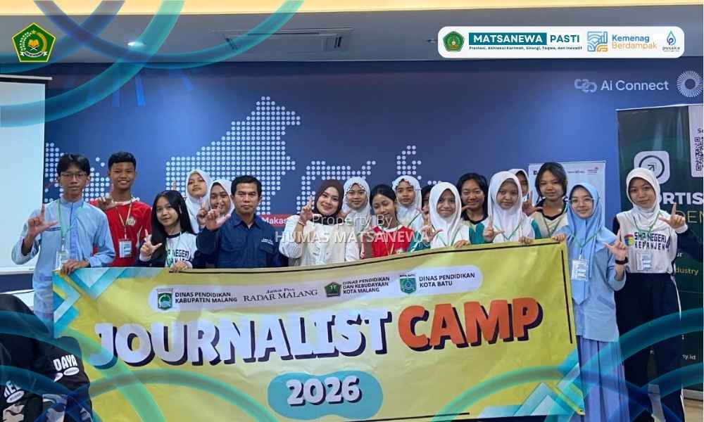 Tingkatkan Kemampuan Literasi dan Jurnalistik, Dua Siswa MTsN 1 Kota Malang Ikuti Journalist Camp 2026