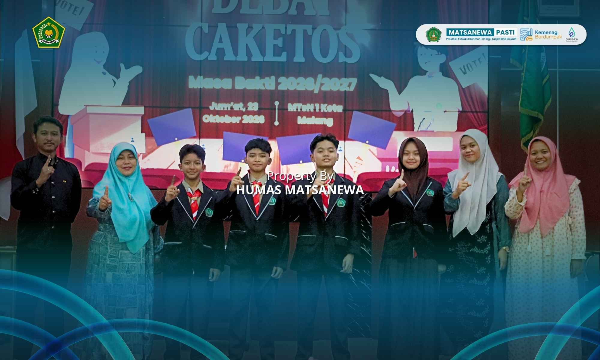 Adu Gagasan Pemimpin Muda: Kemeriahan Debat Caketos MTsN 1 Kota Malang Masa Bakti 2026/2027